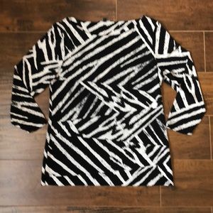 Multi patterned blouse